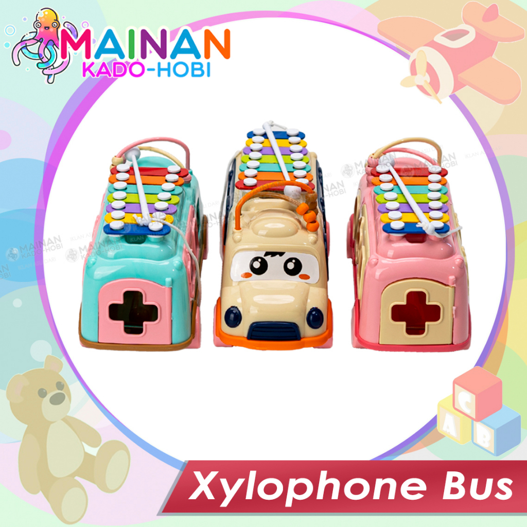 SET MAINAN EDUKASI ANAK BABY ALAT MUSIK SERULING XYLOPHONE KOLINTANG