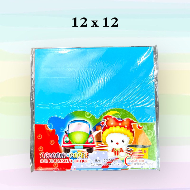 

Kertas Origami/Kertas Lipat Character (isi 30) 12 x 12 Fluorescent Colour