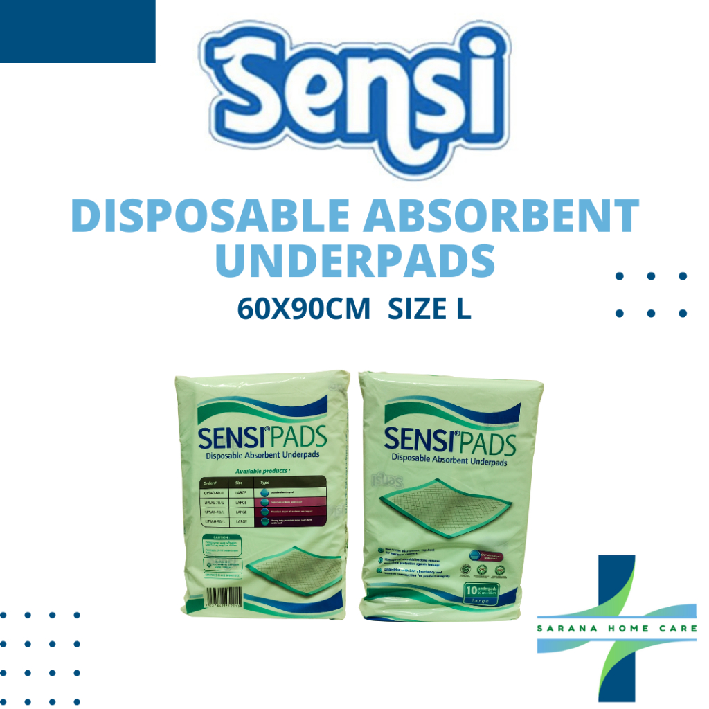 SENSI Pad Disposible Absorbent Underpad/ tatakan pipis/ tatakan urin/ perlak ompol