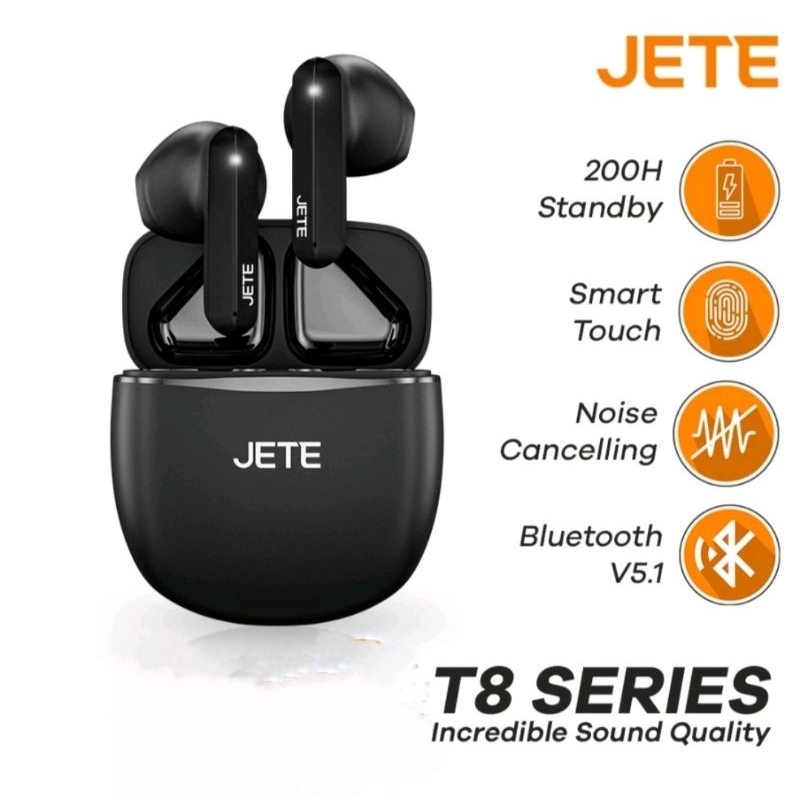 TWS Earbuds Headset Bluetooth JETE T8 - Bluetooth 5.1