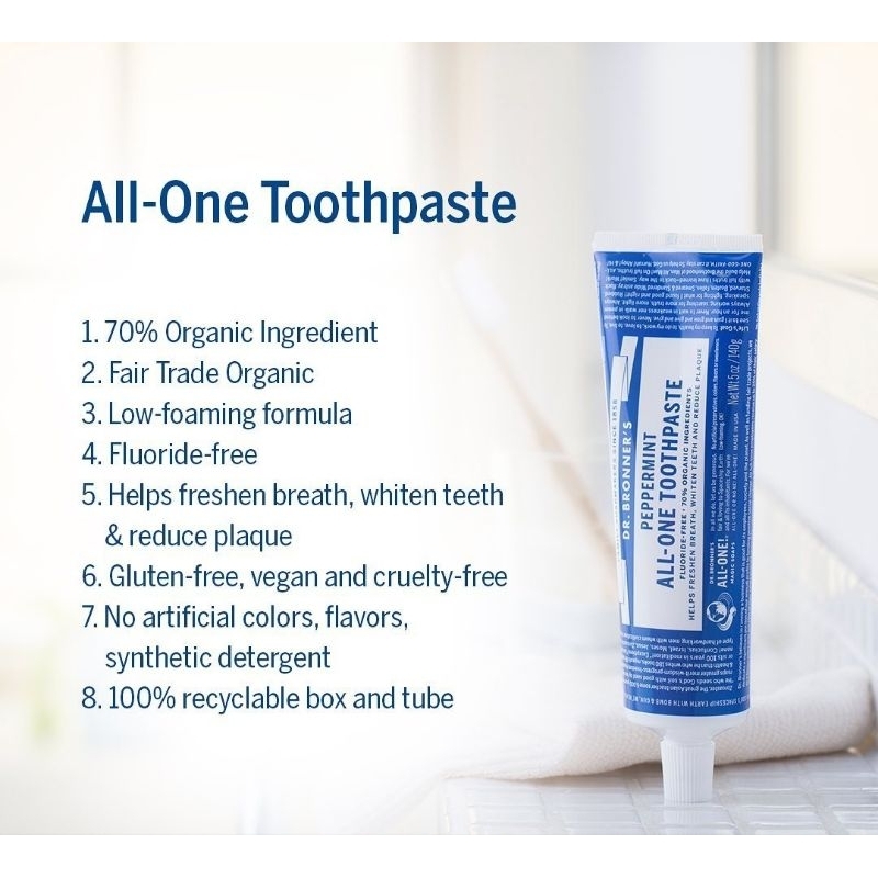 Dr.Bronner's Pasta Gigi Organik 140 gr - Organic Toothpaste