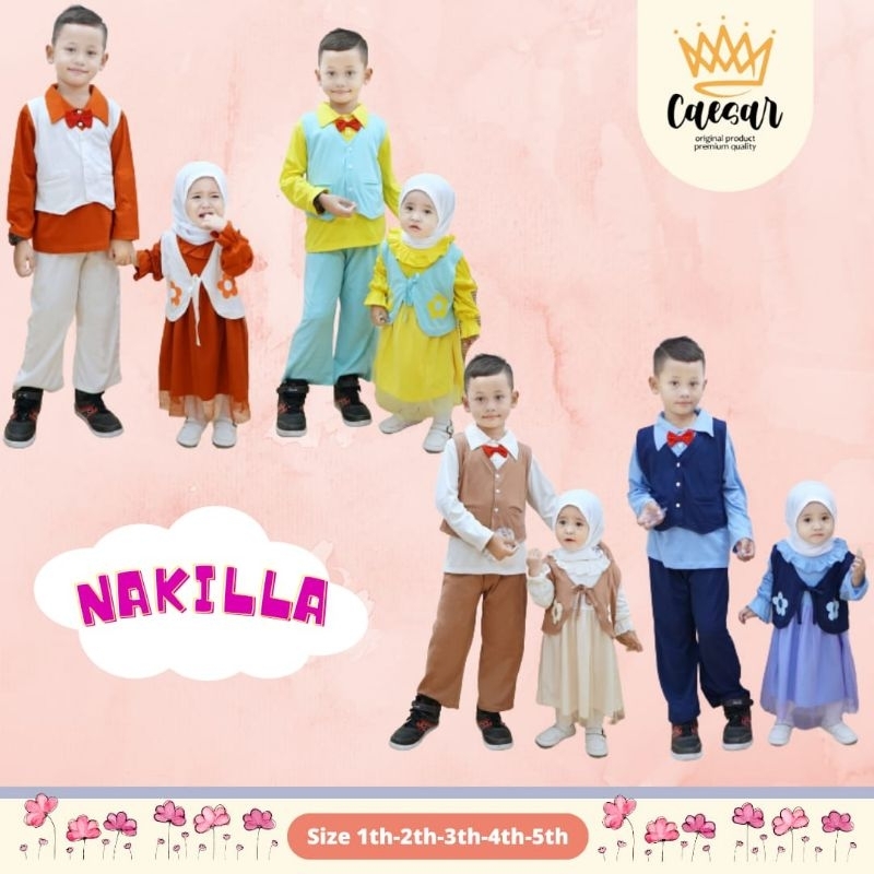 Nakilla Couple set baby / Gamis baby / Kemeja bayi