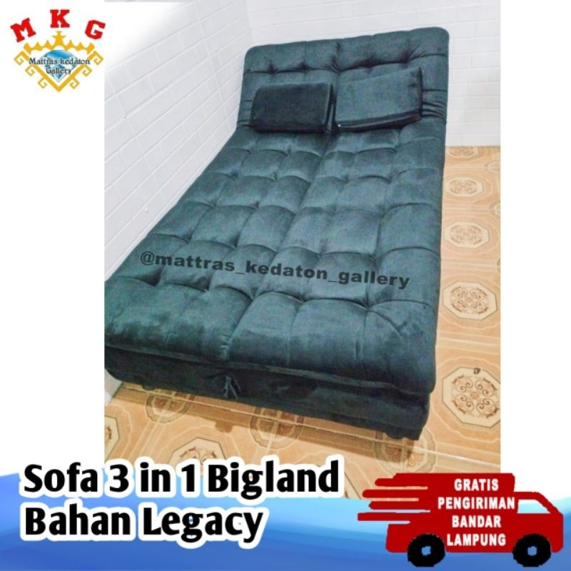 sofabed bigland 3 in 1 serba guna Bahan Legacy Premium free ongkir bandar lampung