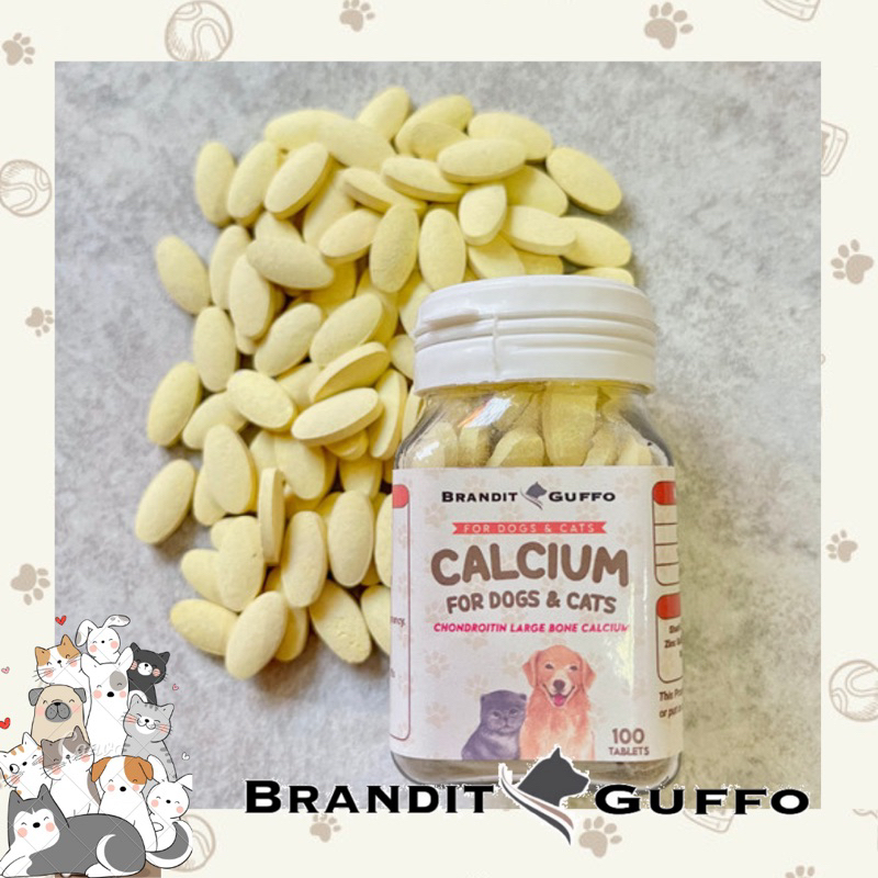 Calcium suplemen tulang dan gigi anjing joint support kucing cat dog kalsium anjing