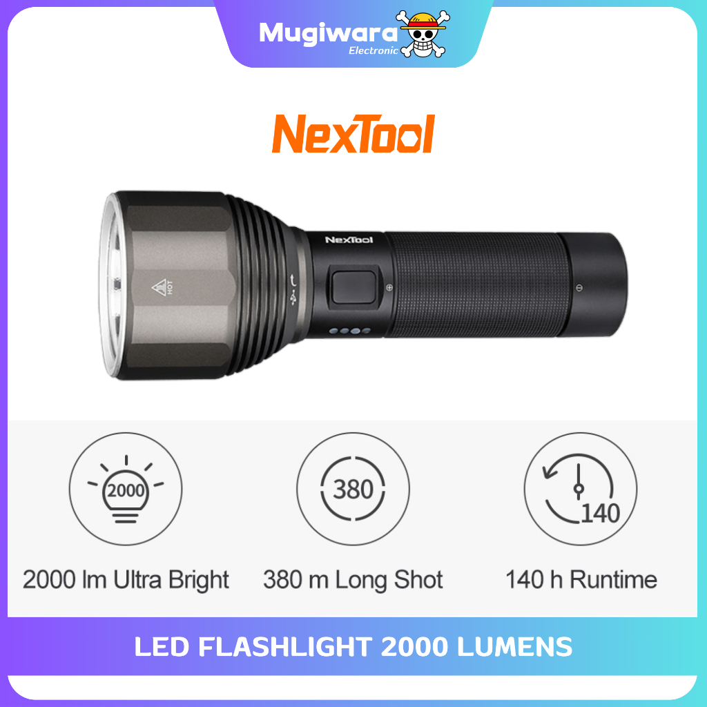 Nextool LED Flashlight 2000 Lumens Senter Super Terang