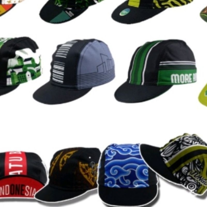 Topi Sepeda Random / Cuci Gudang / Topi Gowes untuk Pria wanita