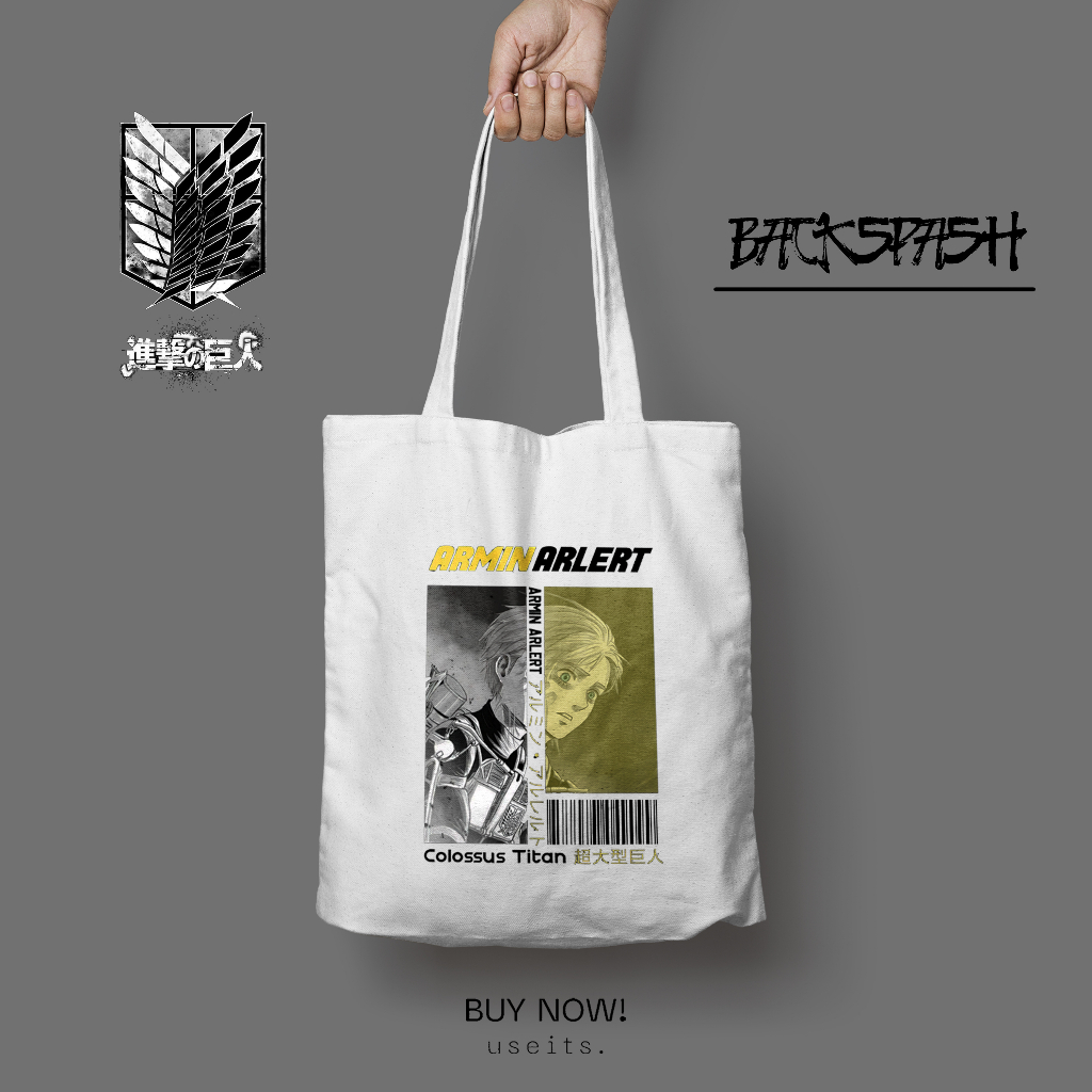 Totebag  Tas Anime Attack On Titans Pria Wanita - ATTACK ON TITANS