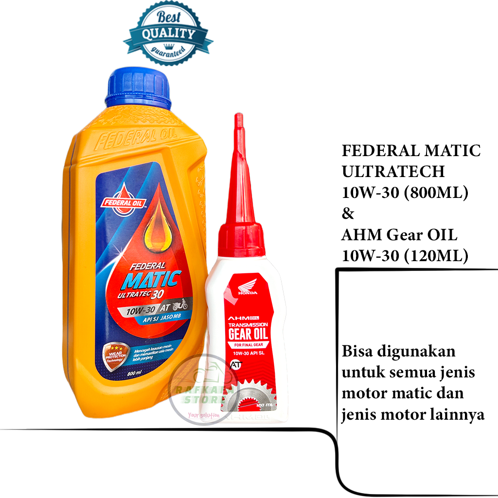 Paket Oli Mesin 800ML + Oli Gardan ahm 120ml/yamalube 100ml