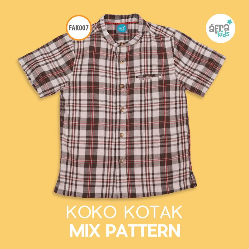 Baju Koko Anak Keren Afrakids | Lengan Pendek | 100% Ori