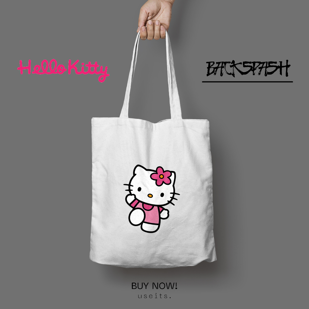 Totebag Tas Hello Kitty Pria Wanita - HELLO KITTY