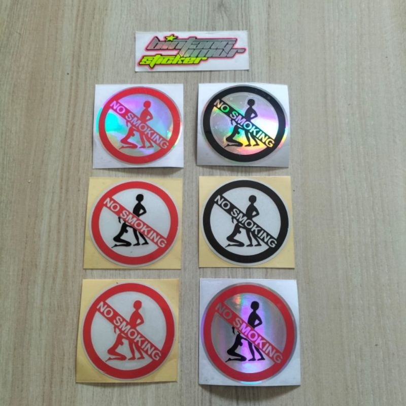 

STICKER Stiker NO SMOKING CUTTING