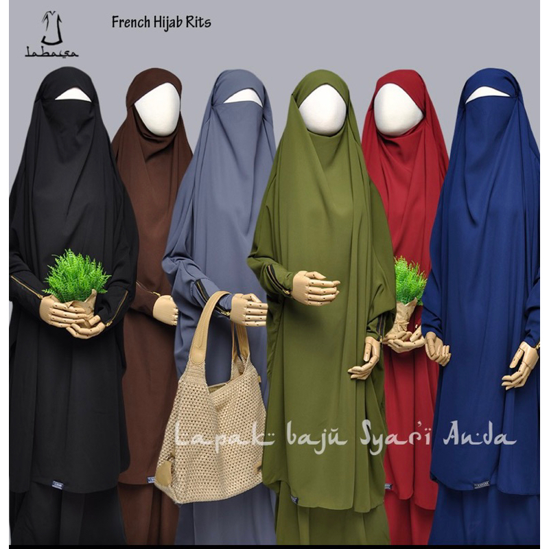 HARUMI SET ROK & french HIJAB RITZ/ French khimar syar’i