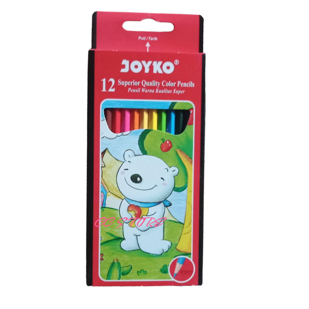 

Joyko Pensil Warna Panjang 1 Set 12 Warna