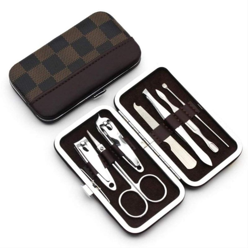 Manicure Pedicure set 7in1 Menipedi Set Dompet paket Gunting kuku set 7in1 kikir kilap kuku