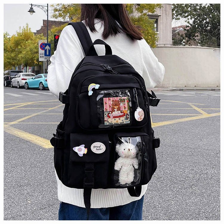 Tas Ransel Wanita untuk Sekolah Kampus Cute Bear - YB-01