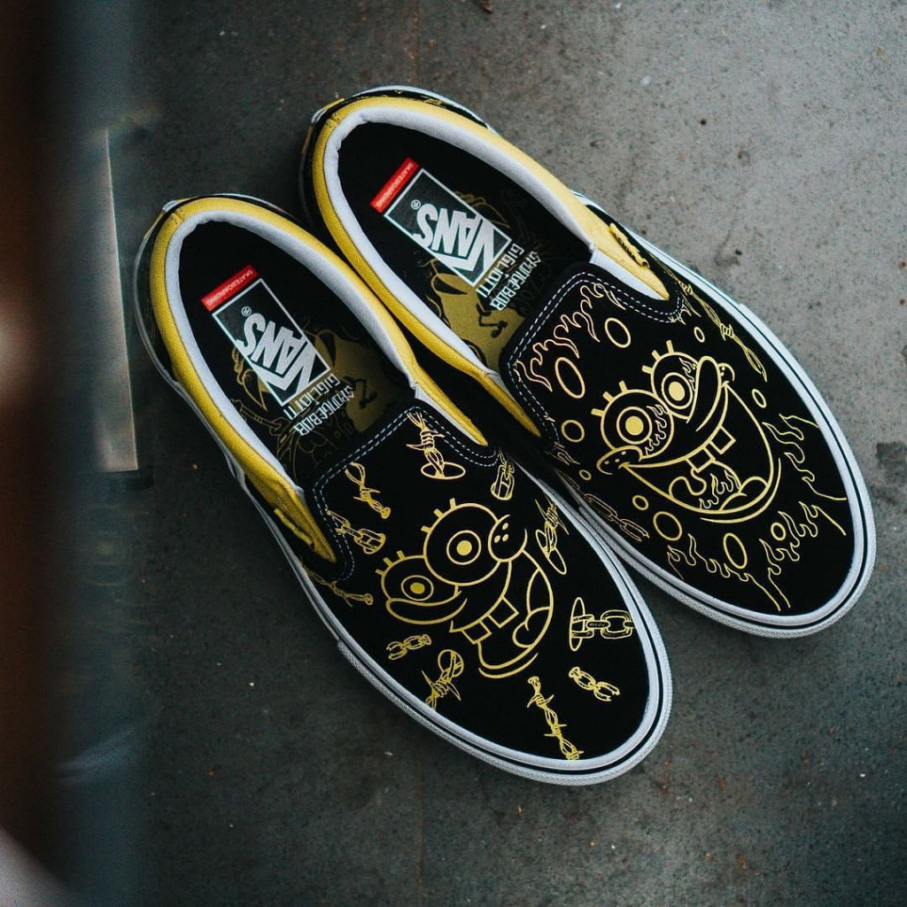 VANS SLIP-ON SKATE X SPONGEBOB &quot;GIGILIOTTI&quot; ORIGINAL 100%