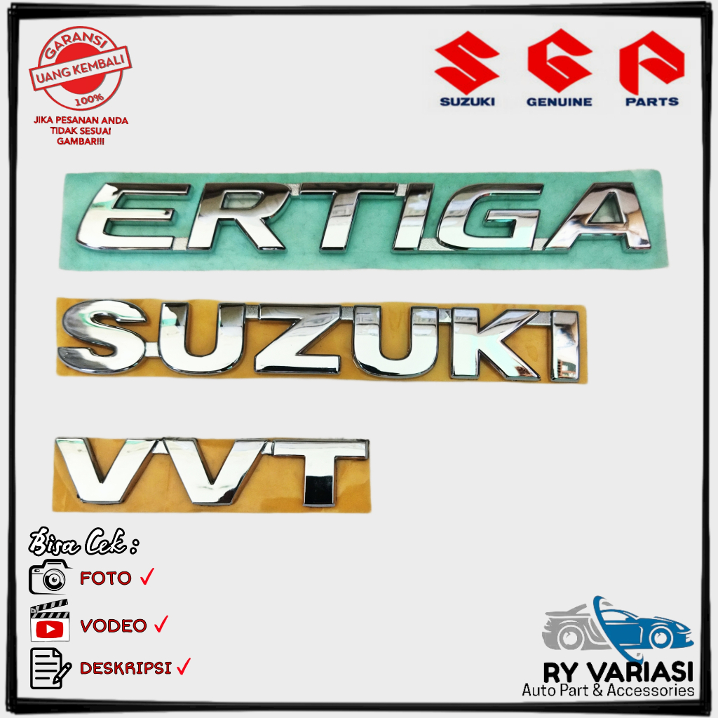 Emblem ERTIGA original Suzuki Ertiga/ Emblem Suzuki/ Emblem VVT