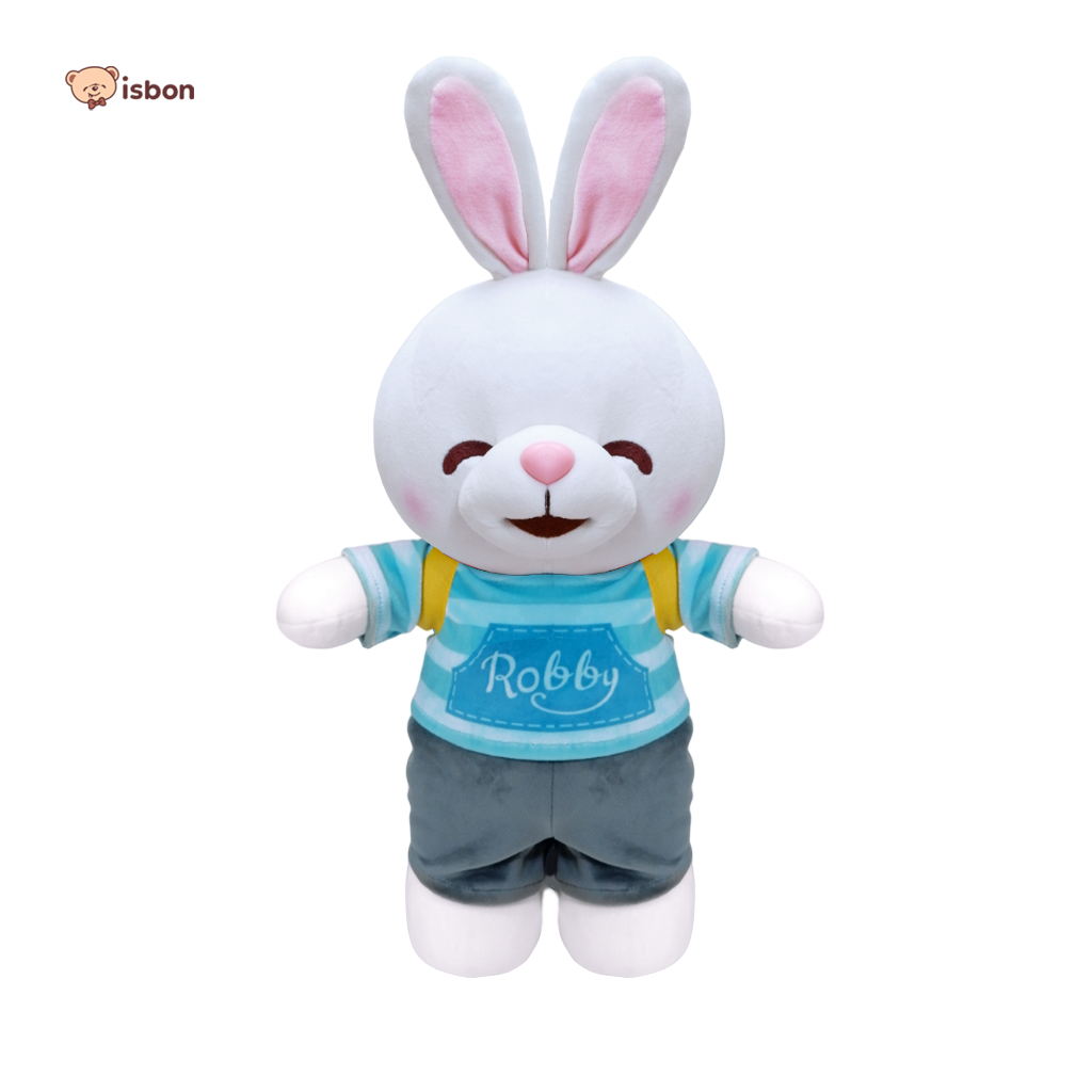 ISTANA BONEKA Kelinci With Baju Sekolah Bunny Plush Tas Ransel Back To School Series Cowok Cewek by Istana Boneka