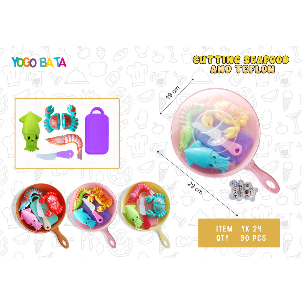 Terbaru Mainan Anak Panci Masak Masakkan Teflon Burger Kentang Set/Sayur-sayuran Teflon/Cake Teflon 