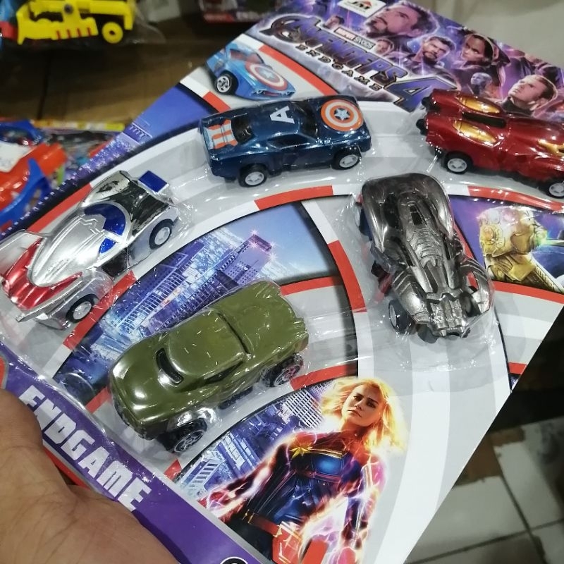 PROMO COD MAINAN MOBIL MINI Avengers 5pcs