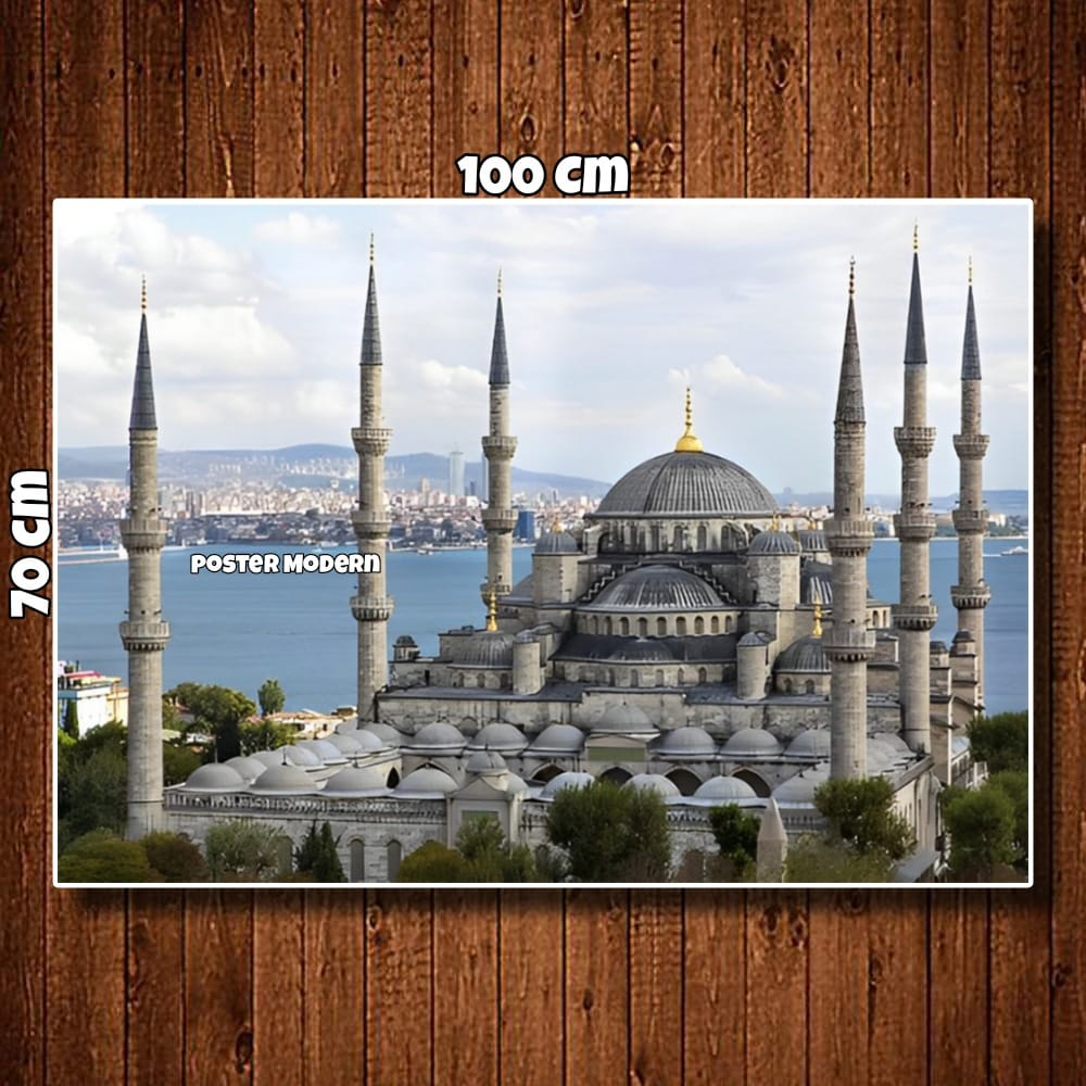 HIASAN DINDING POSTER GAMBAR AYA SOFYA MOSQUE TURKI (HAGIA SOPHIA) CODE17 UKURAN BIG JUMBO / HIASAN 