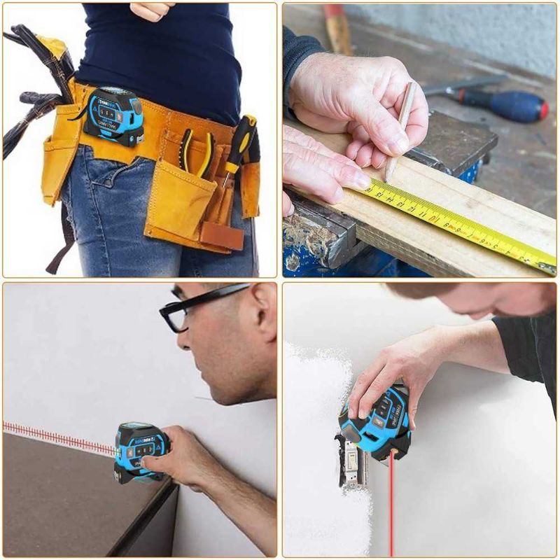 Meteran Digital Pengukur Jarak Laser Rangefinder Tape Measure 3 in 1 - LD-515