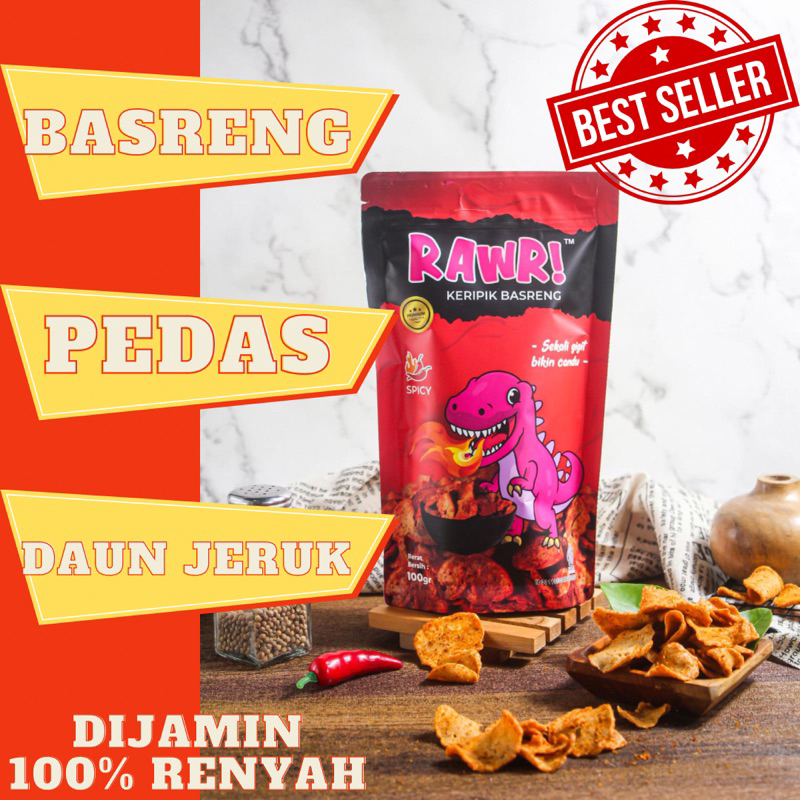 

Rawr! basreng pedas jajan kekinian daun jeruk pouch 100gr enak renyah baso goreng rawr asin viral hampers ramadhan renyah tipis keripik ngeunah seblak kerupuk gapedes candu jajan cemilan camilan anak muda jajan lezat tidak pedas kriuk bikin ketagihan