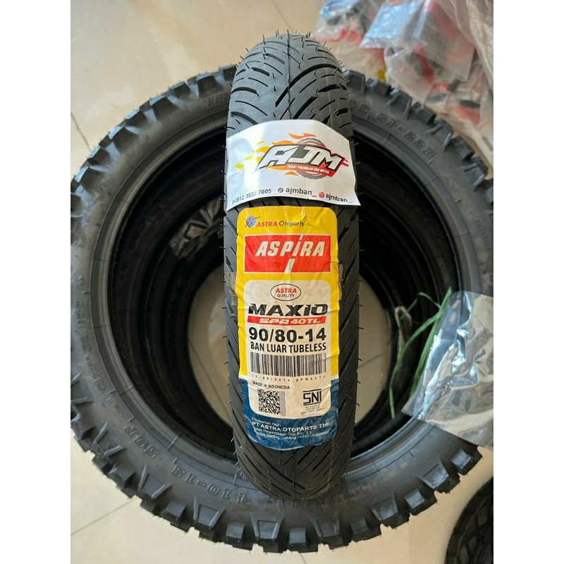 BAN ASPIRA MAXIO SPR 40TL 90/80-14 TUBELESS