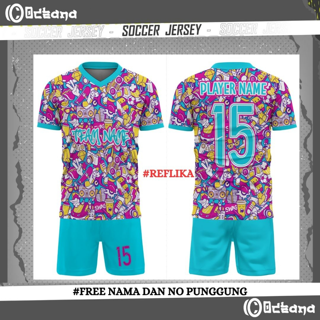 JERSEY ANIME FUTSAL SEPAKBOLA FULL PRINTING PREMIUM