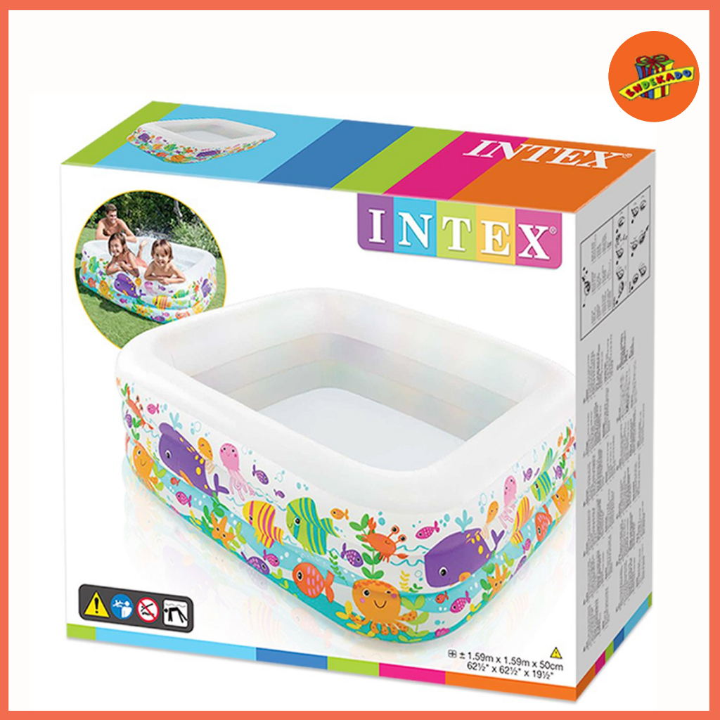 Kolam Renang Anak INTEX 57471 1,59x1,59x50CM Aquarium Pool