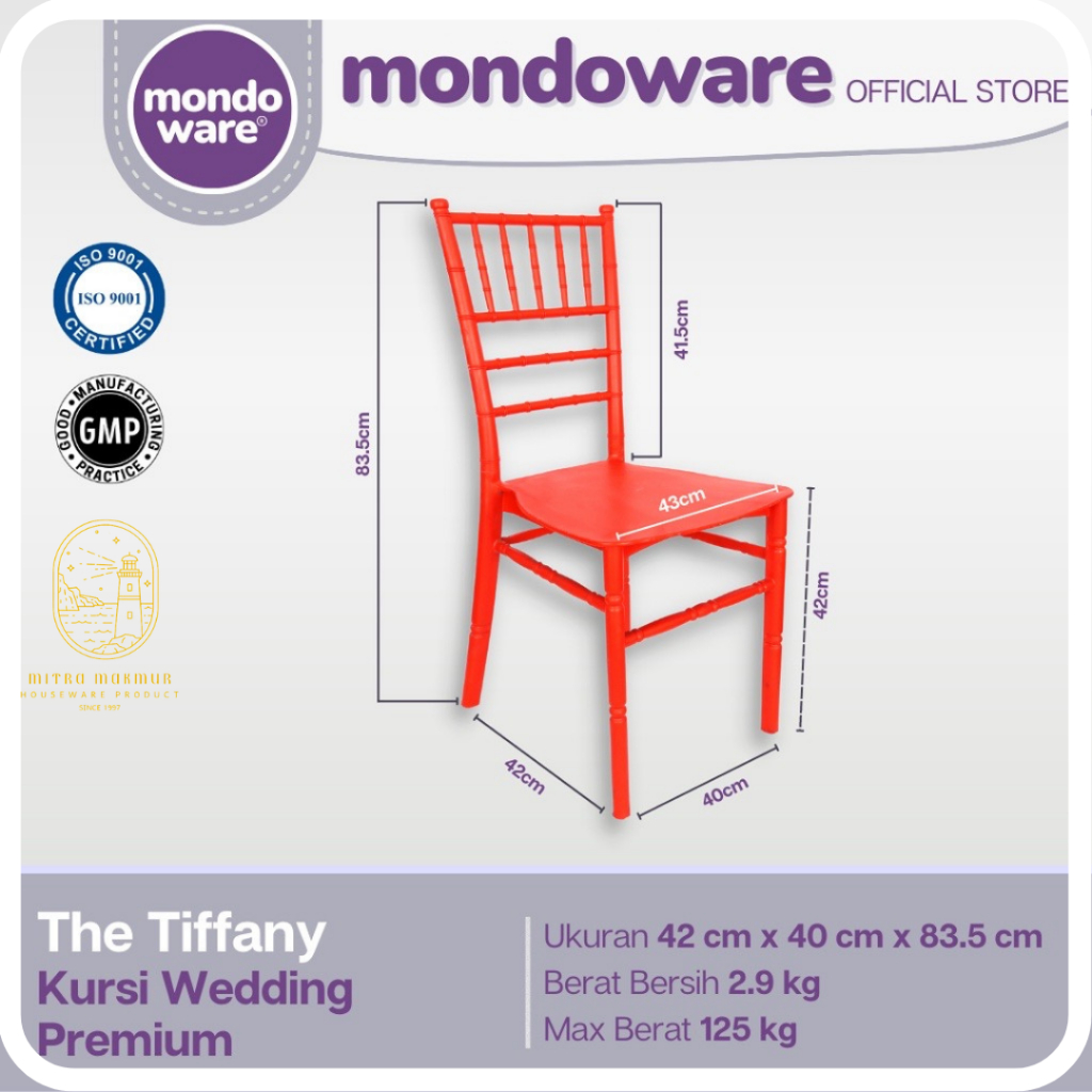 SALE!! MONDOWARE KURSI WEDDING PESTA PREMIUM TIFFANY CHAIR R191 KURSI KOKOH