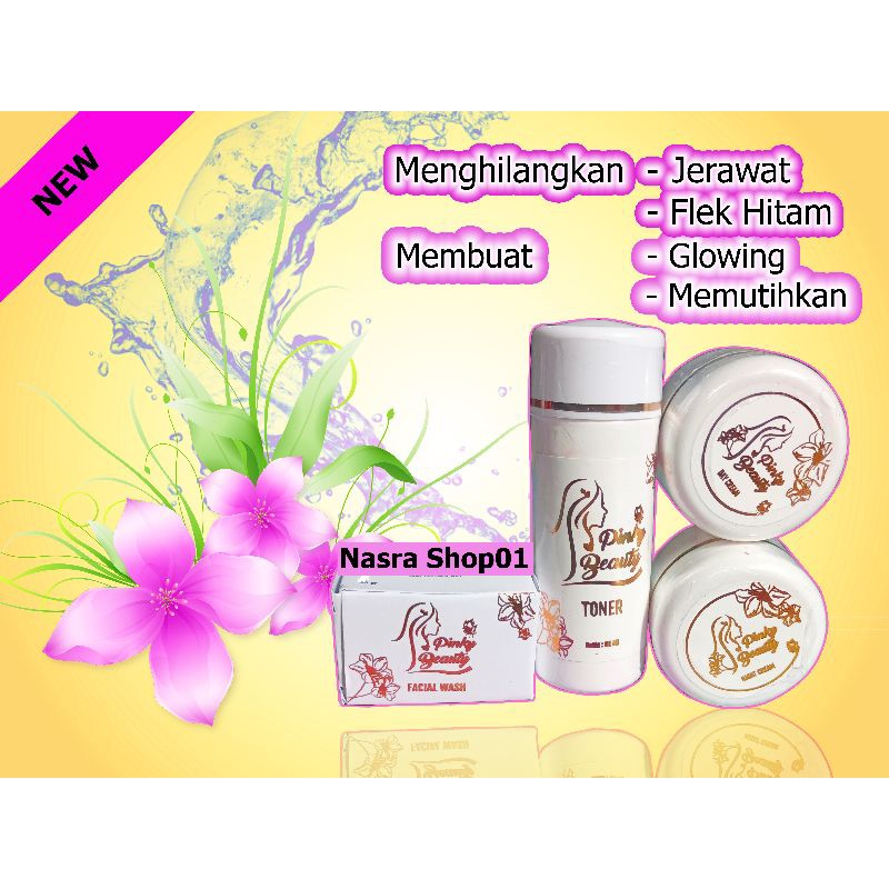 Cream Pinky Beauty Acne Pemutih Wajah Glowing Imelda Yunus