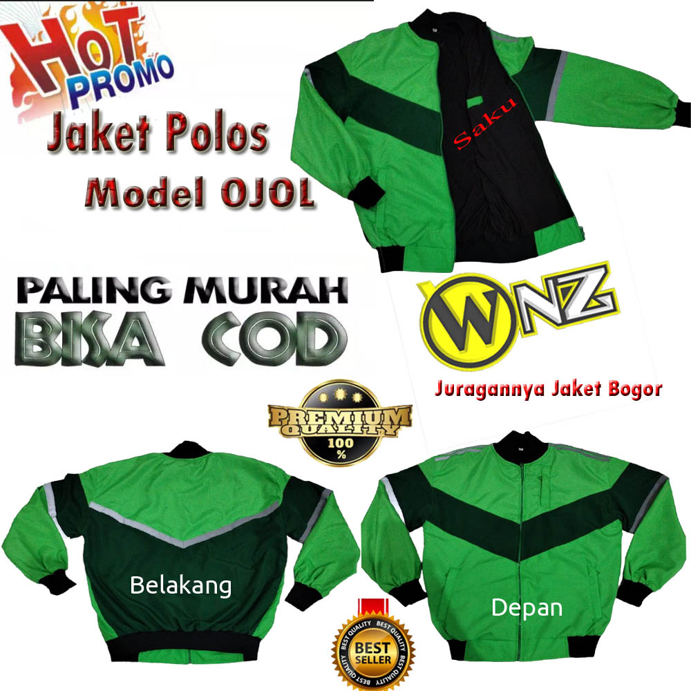 GROSIR!!! Jakeet Polos Model Ojol/Jakeet Polos Hijau / Jakeet Polos Hitam / Jakeet Polos TERLARIS TERMURAH