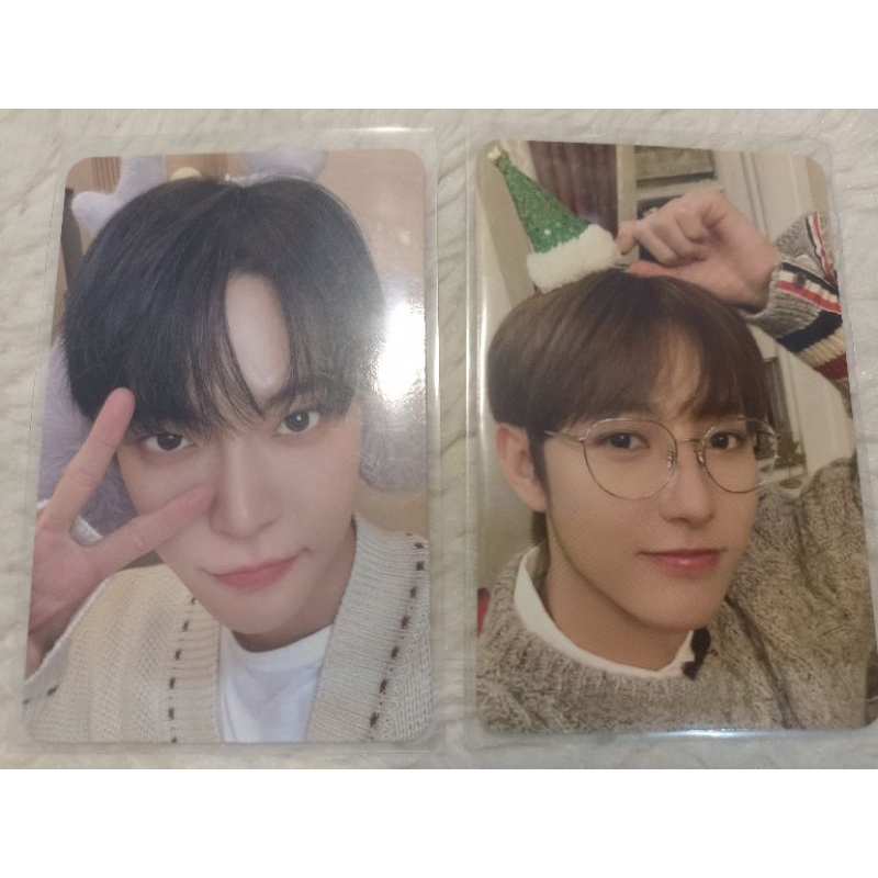 Photocard pink christmas nct Renjun & Doyoung official