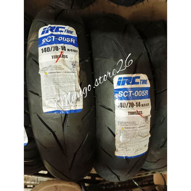 Ban Luar Tubeless IRC 140/70-14 SCT-005R IRC Tire 140 70 14 tubles