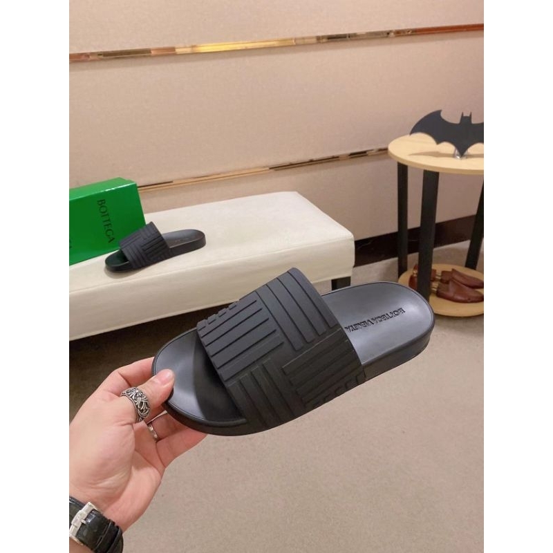 sandal cowok slide sendal pria bov3 rubber hitam mirror p1shoes top men slipper selop