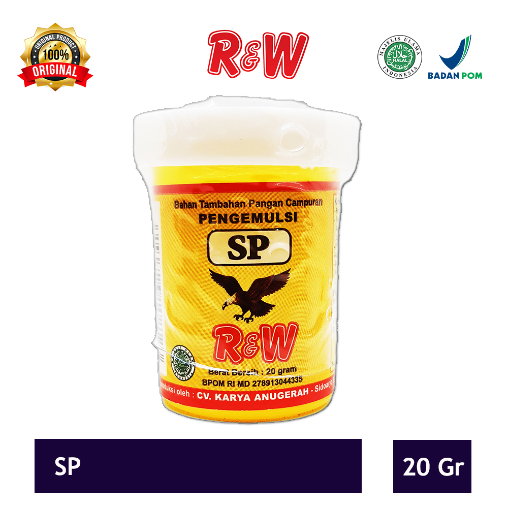 Emulsifier SP Pengemulsi Pelembut Pengembang Kue Roti Rajawali R&amp;W RW 20 gr