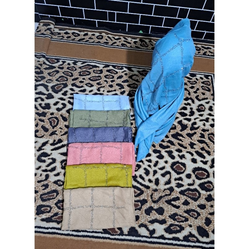 Kerudung Payet segi empat Press Mewah