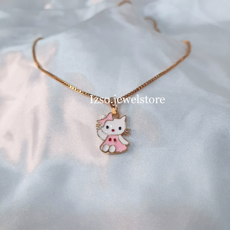 IZSO Kalung Anak Anti Karat Kalung Hello Kitty