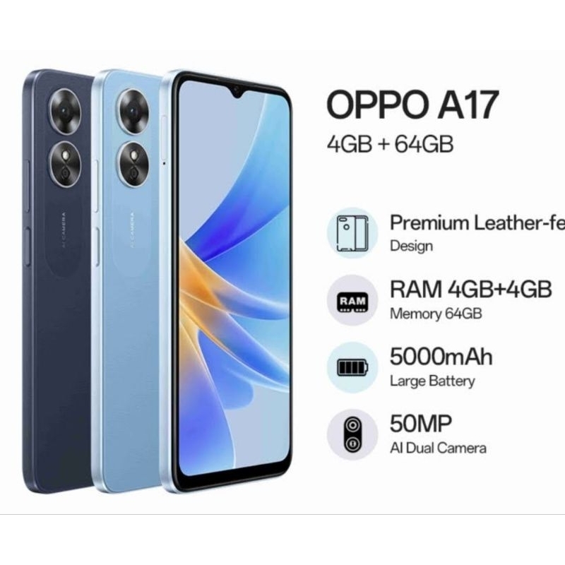 Hp OPPO A17 4+64 / OPPO A17 ram 4+4/64 /hp oppo a17 ram 4 rom 64