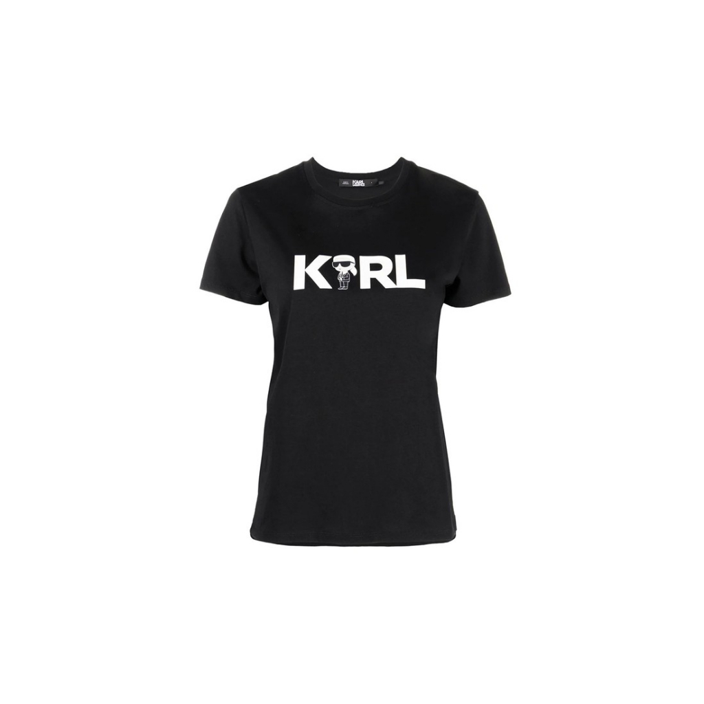 Krl Lagerfeld K/Ikonik 2.0 K Logo T-Shirt Black