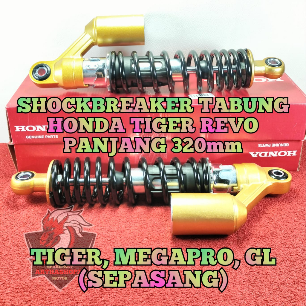 Shockbreaker tabung Belakang Kcj asli original Motor Honda Tiger Revo , Megapro Hiu , Mega Pro Primu