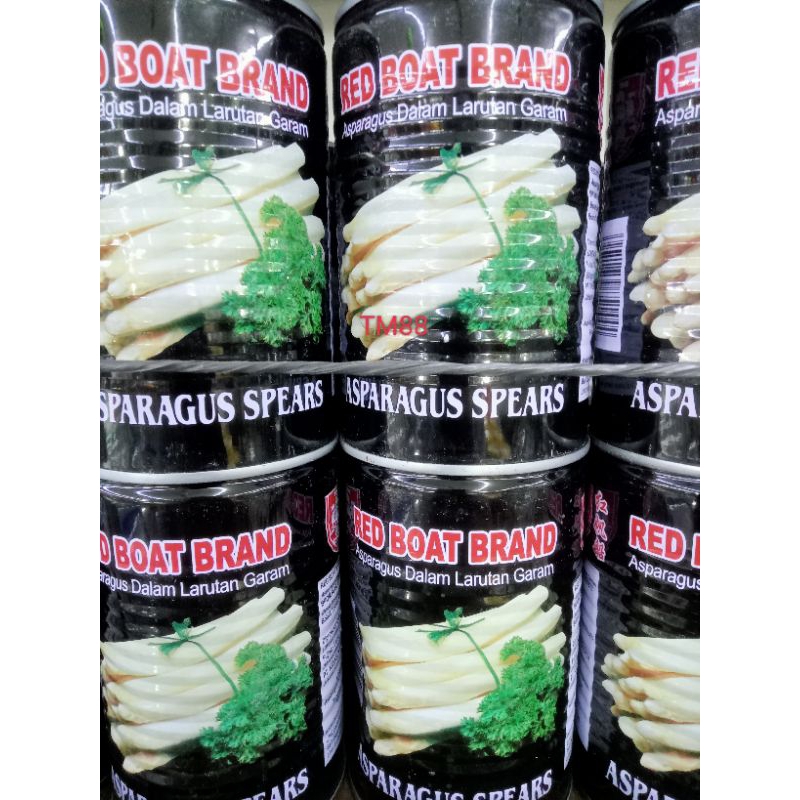 

ASPARAGUS SPEARS RED BOAT BRAND/ASPARAGUS DALAM LARUTAN GARAM RED BOAT BRAND