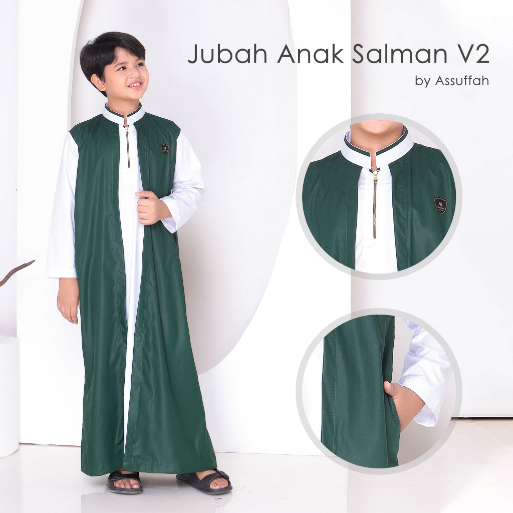 Jubah Anak 2in1 Jubah Habib Rifky Jubah 2 Layer Anak Original Assuffah