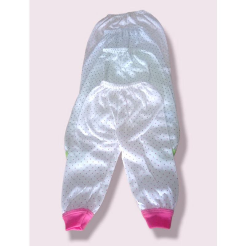 3 PCS Celana Panjang Polkadot Usia 0-12 Bulan Premium