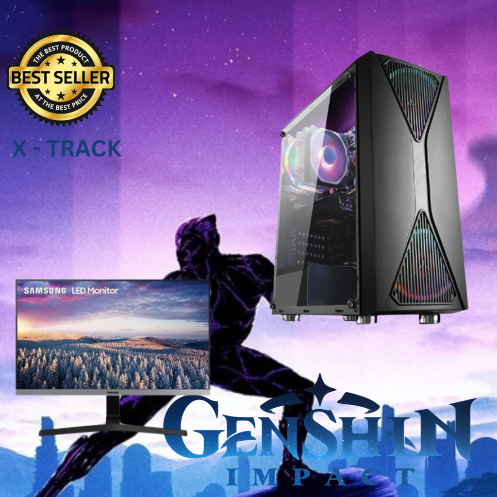 NEW PC GAMING LENGKAP 24 inch Ryzen 5 5600G HDD 1 TB RAM 32 GB SSD SIAP GTA RP