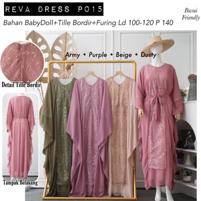 Clearance sale - Reva Dress Kaftan Babydoll Jumbo Size