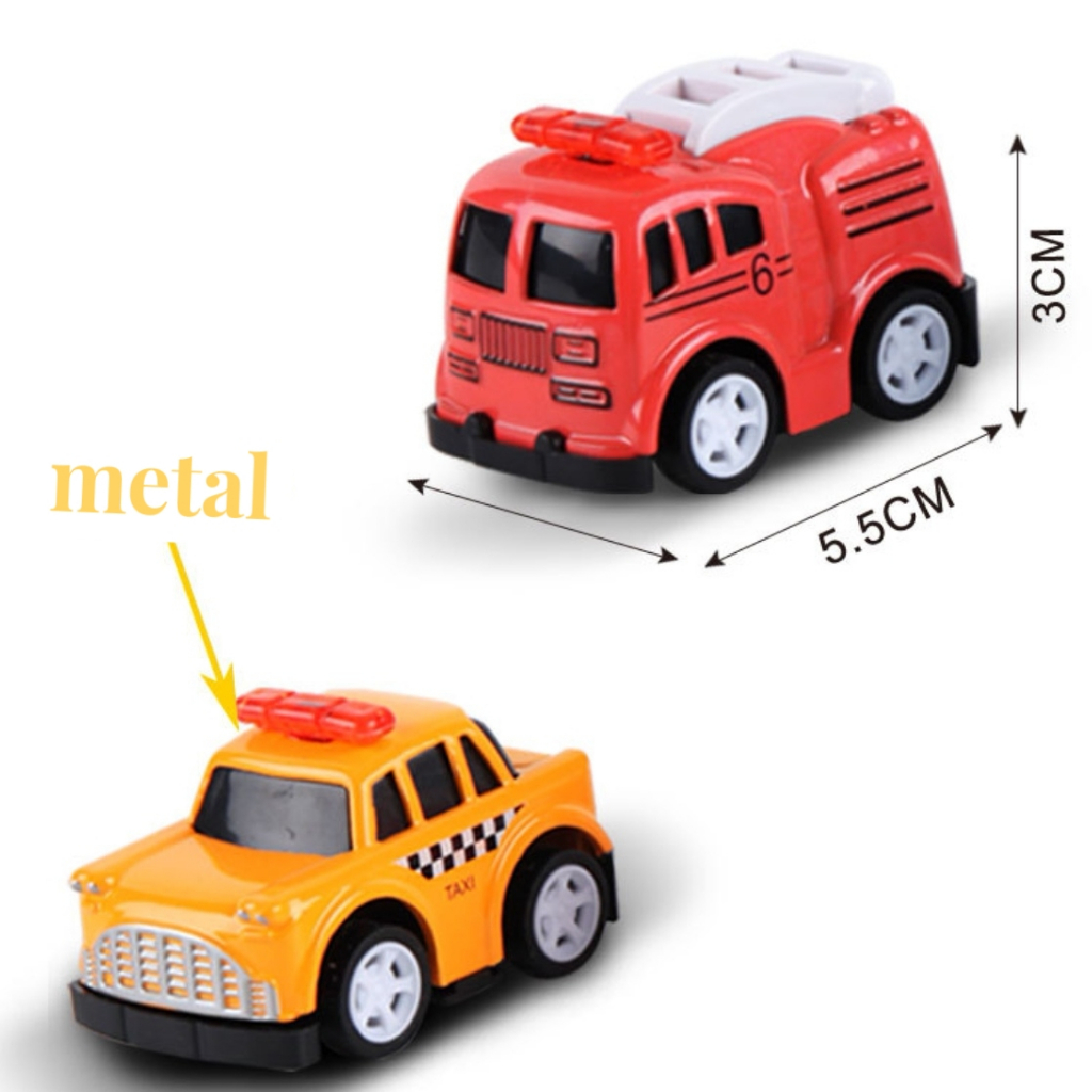 Mainan Mobil Mini Pull Back Cars / Mainan Anak Mini Die Cast / Mainan Mobil Mobilan Tim Penyelamat / Mobil Diorama