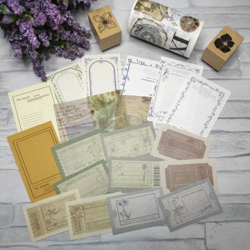 

Memo Pad Vintage KIT 20 Pcs