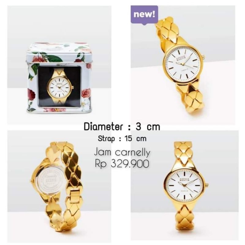 JAM TANGAN CARNELLY PROMO SOPHIE PARIS ORIGINAL